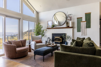 Living room - living room idea in Seattle