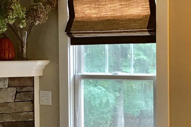 Family room - rustic family room idea in Boston