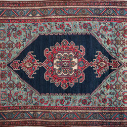 Antique Persian Zanjan rug 4'6 X 6'1 - Area Rugs