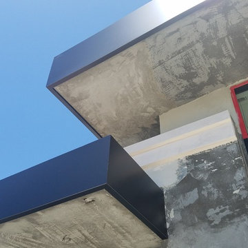 Anodized Aluminum .050 LA Extra Dark Bronze. Custom Home, Glendale CA. (Phase 1)