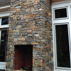 Connecticut Blend Ashlar Fire Pit - Siding And Stone Veneer