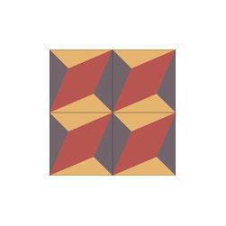 "big Harlequin" 8x8 Encaustic Cement Tiles - Wall And Floor Tile