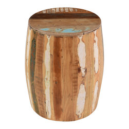 C.G. Sparks - Weathered Tanki Table - Reclaimed Wood - Side Tables And End Tables