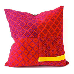 Pachay Huipil-Velvet Pillow - Decorative Pillows
