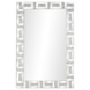 Glam Silver Glass Wall Mirror 35793