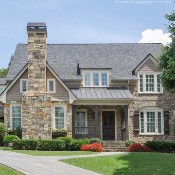 New Windows in Marvelous Stone House - Renewal by Andersen Georgia