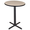 Cain 30" Round Cafe Table, Beige