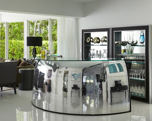 Best Contemporary Home Bar Design Ideas & Remodel Pictures | Houzz