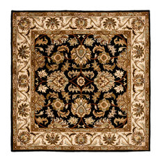 4 X Wool Rugs For Your Home Houzz Safavieh Federica Hand Tufted Rug Black Beige 4 X4 Square