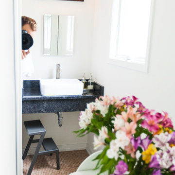 Modern Half Bathroom, Powder Bath