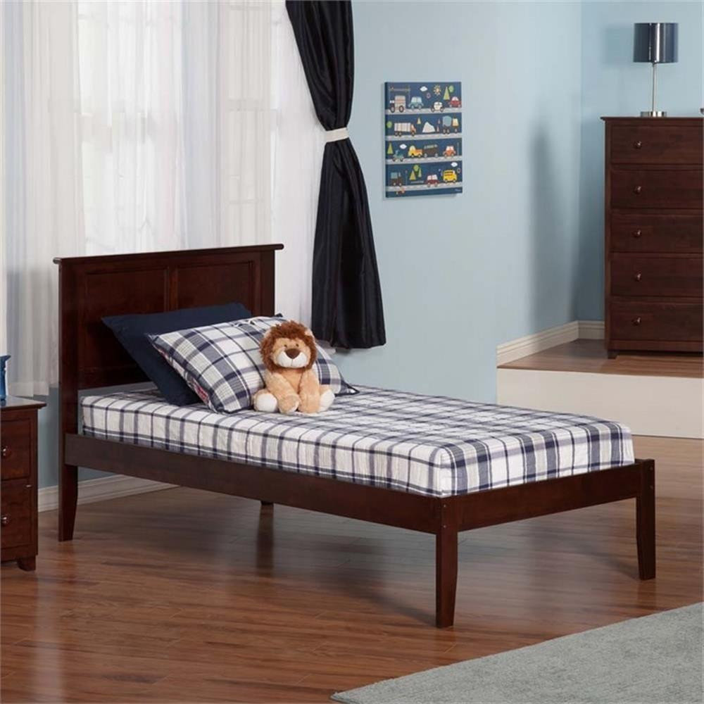 Attachble Berd Leo & Lacey Farmhouse Solid Wood King Platform Bed with USB Charger in ...