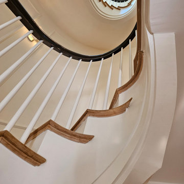 Project #131 | Three-Story Elliptical Staircase in Historic Home