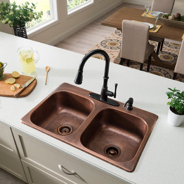 Sinkology Raphael Drop-In Copper Kitchen Sink