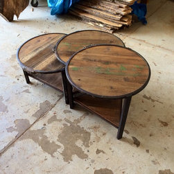 Reclaimed Hoop Tables - Side Tables And End Tables