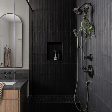Moody Organic-Modern Primary Bathroom