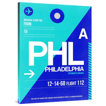 "PHL Philadelphia Luggage Tag 1" Fine Art Print