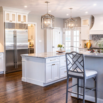Super White Marble Kitchen