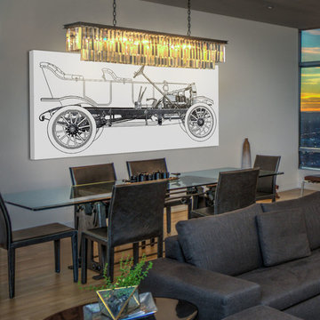 Vintage Race Car Blueprint 1