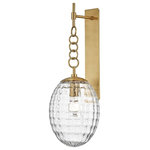 Hudson Valley Lighting - Venice 1-Light Wall Sconce, Aged Brass - Features: