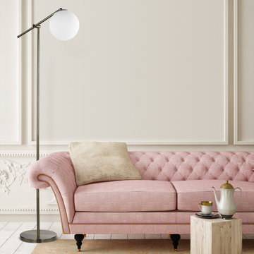 Portland 65" Floor Lamp, Brass, Satin Finish, White Frosted Glass Shade