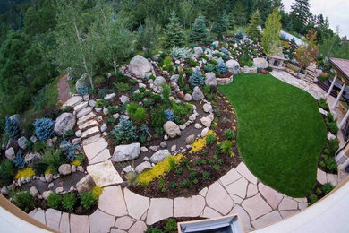 Inspiration for a mediterranean landscaping in Denver.