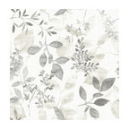 Gossamer Gray Botanical Wallpaper Bolt