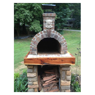 The Shiley Family Wood Fired Brick Pizza Oven in SC - Craftsman ...