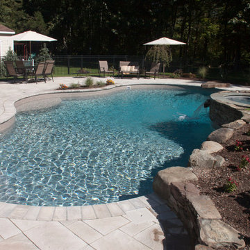 Dutchess county vinyl liner pool and landscape