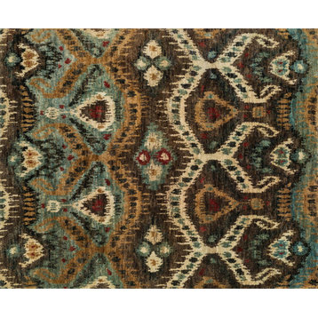 100% Jute Hand Knotted Taupe / Aqua Xavier Area Rug by Loloi, 5'6"x8'6"
