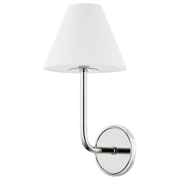 Trice 1 Light Wall Sconce, Polished Nickel