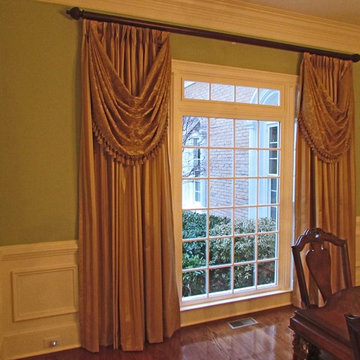 Dining room drapery panels