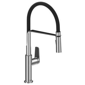 Mythic Kitchen Faucet With Spray, Stainless Steel