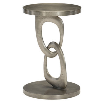 Bernhardt Linea Metal Round Chairside Table