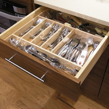 Contemporary Zebrawood Kitchen