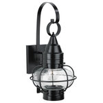 Norwell Lighting - Norwell Lighting 1513-BL-CL Classic Onion - One Light Small Outdoor Wall Mount - The Classic Onion, crafted of solid brass, continuClassic Onion One Li Choose Your Option *UL: Suitable for wet locations Energy Star Qualified: n/a ADA Certified: n/a  *Number of Lights: Lamp: 1-*Wattage:100w Edison bulb(s) *Bulb Included:No *Bulb Type:Edison *Finish Type:Black