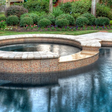 Grecian / Roman style pool 2 with spa - leh