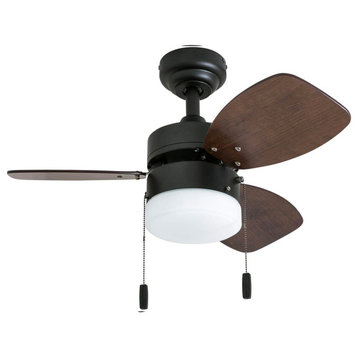 Honeywell Ocean Breeze Small Ceiling Fan with Light, 30 Inch, Bronze