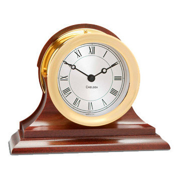 Chelsea Presidential Clock in Brass