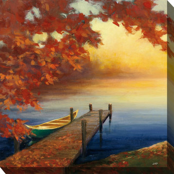 Autumn Dock Canvas Art Print, 24"x24"