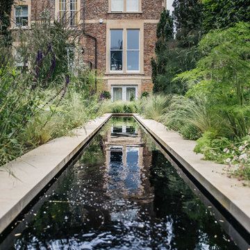 College Fields-water-feature-rill-garden-design