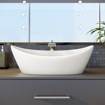 Aquatica Luna White Matte Stone Lavatory
