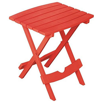 Adams 8510-26-3734 Quik Plastic Fold Side Table- Cherry Red