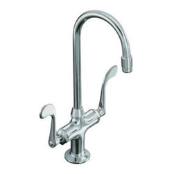 KOHLER - KOHLER Essex Entertainment Sink Faucet with Wristblade Handles - Kitchen Faucets