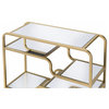 Acme Console Table With Gold And Mirror Finish 81093