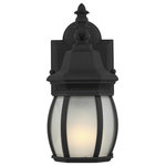 Sea Gull Lighting - Sea Gull Lighting 89104-12 Wynfield - 1 Light Small Outdoor Wall Lantern - The Wynfield collection by Sea Gull Lighting complWynfield 1 Light Sma Black Frosted Glass *UL: Suitable for wet locations Energy Star Qualified: n/a ADA Certified: n/a  *Number of Lights: Lamp: 1-*Wattage:75w A19 Medium Base bulb(s) *Bulb Included:No *Bulb Type:A19 Medium Base *Finish Type:Black