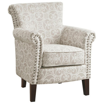 Madison Park Brooke Accent Chair, Natural, Accent Chair