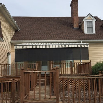 Retractable Awning Creates Shade on a Sunny Deck