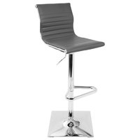 LumiSource Master Height Adj. Barstool, Gray
