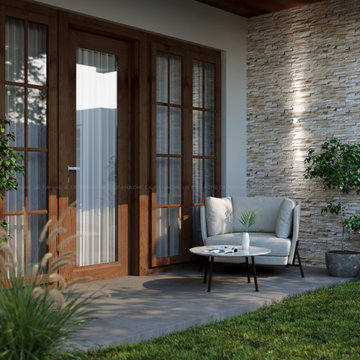Outdoor Garden | Independent Row Villa | De Panache