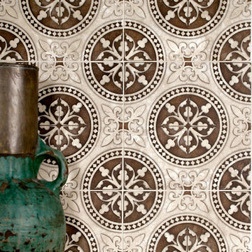 Artisan Stone Tile - Monarch Pattern on Durango
